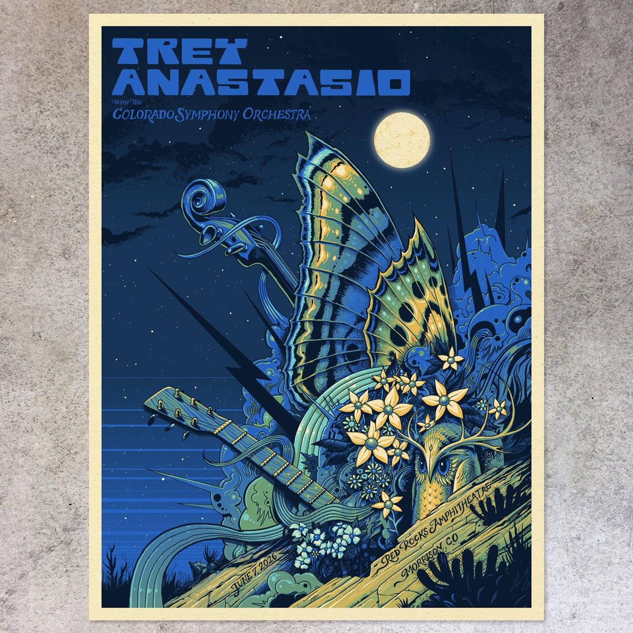 F4D Studios — Trey Anastasio Red Rocks Posters