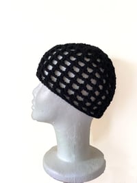 Image 1 of Handmade Crochet Mesh Beanie 