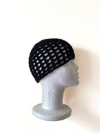 Image 2 of Handmade Crochet Mesh Beanie 
