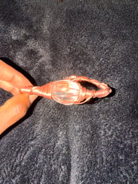 Image 3 of Copper Wire Clear Quartz Bracelet 