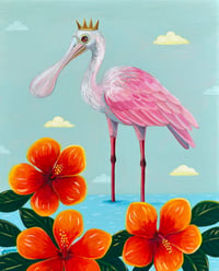 Roseate Spoonbill Hibiscus Dream