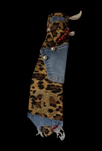 Image 1 of Leopard Denim Luxe Necktie 