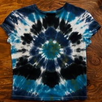 Image 1 of Shades of Blue Bullseye Tie Dye