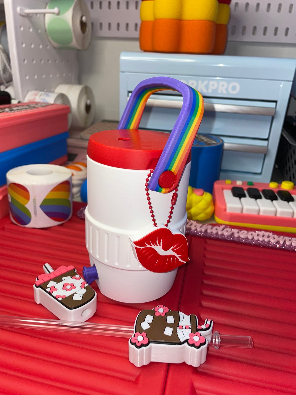 Image of Can cooler (Rainbow beverage sleeve)