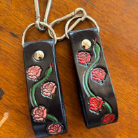 Image 1 of ROSE AND SNAKE KEYRING