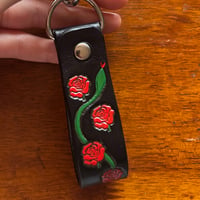 Image 2 of ROSE AND SNAKE KEYRING