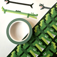 Image 3 of Gator Washi Tape w/ Matching Sticker Ends!