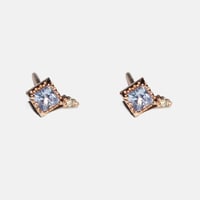 Image 1 of Mini Blue Sapphire Stud