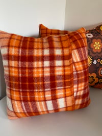 Image 4 of Orange Flower Power Cushions