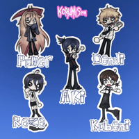 Image 2 of chainsaw man stickers
