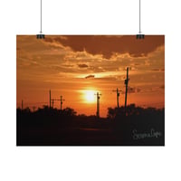 Image 4 of Sunset Silhouette Poster — Rolled Sunset Photography Wall Art