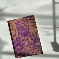 Image 3 of  Virtually Real. Notebook.  Art. blank page handprinted