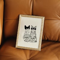 Image 2 of Lámina Two cats de Laura Agustí