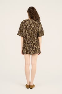 Image 4 of T-SHIRT MARCELLA ZEBRA MARRONE
