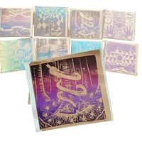 Image 1 of Dreamer hand printed Greeting Card 
