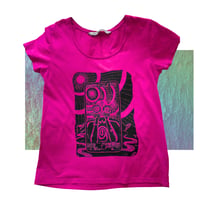 Image 1 of iMoon, Art, reclaimed t-shirt, Hot Pink size 8 