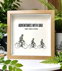 Image 1 of Dad & children on bikes 
