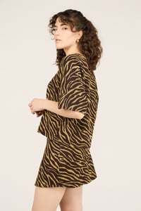 Image 2 of GONNA GINEVRA ZEBRA MARRONE