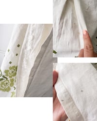 Image 5 of Upcycled Linen Table Cloth Bohemian Crop Top