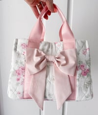 Image 1 of Vintage Floral Quilted Mini Handbag 