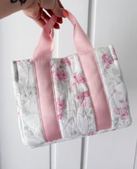 Image 2 of Vintage Floral Quilted Mini Handbag 
