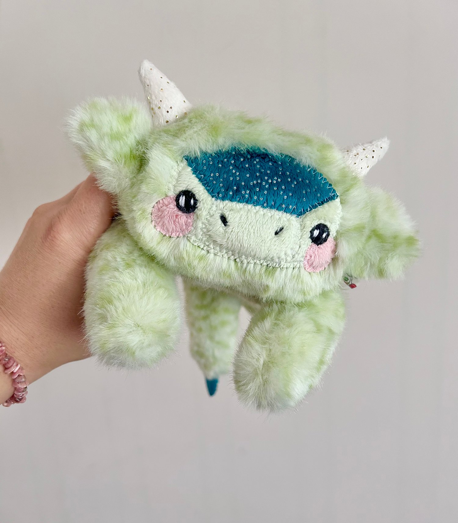 Image of OOAK Sprout the Garden Dragon (10 inches)
