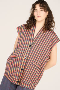 Image 5 of CARDIGAN METELDA RIGHETTE MULTI RAME