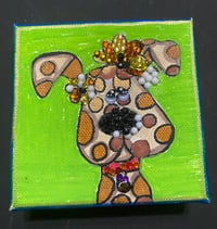 Image 1 of Spot The Dog Mixed media painting 