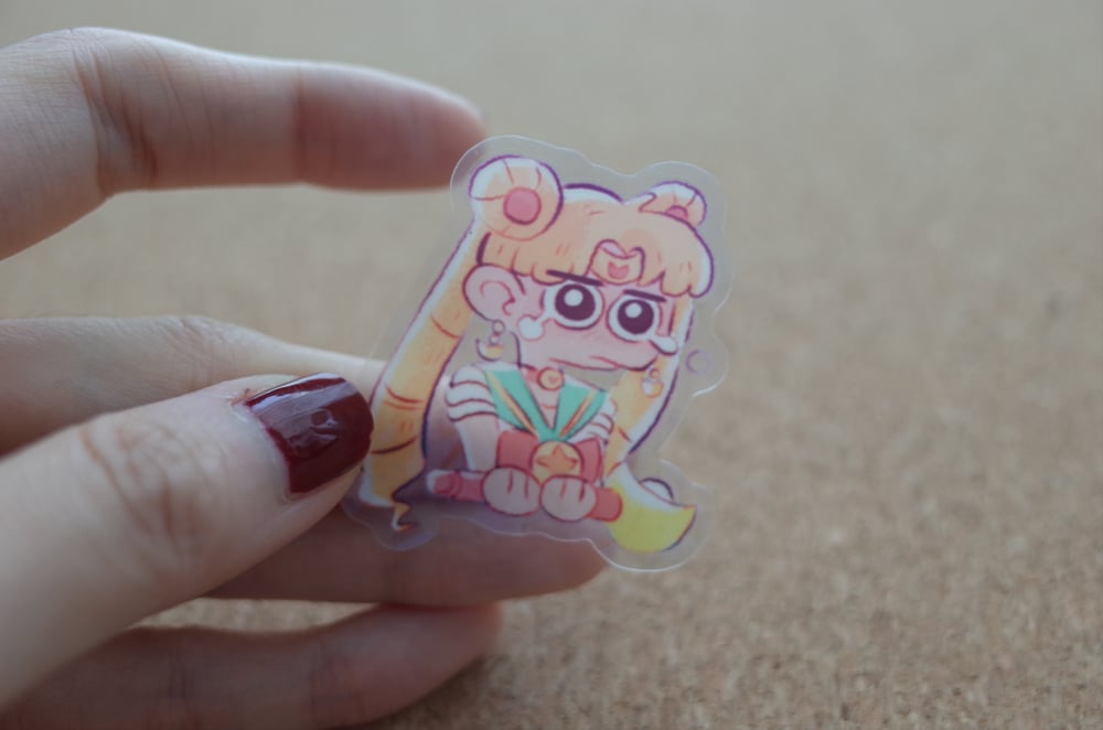 Image of Sailor moon Waterproof Vinyl Sticker | Die cut