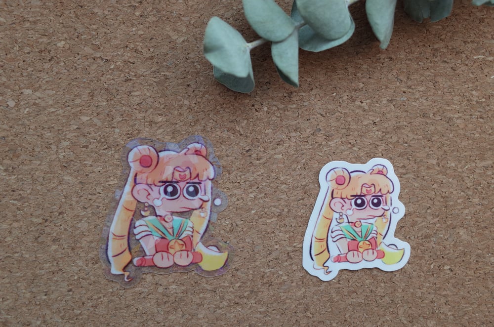 Image of Sailor moon Waterproof Vinyl Sticker | Die cut