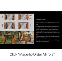Image 3 of Made to order Live Edge Cherry Burl wood Mirror -Custom 