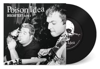 Image 2 of Sheer Terror/Poison Idea-FEEDING AMERICA" Split 7" Single Exclusive Oxblood Vinyl  