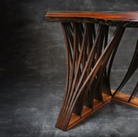 Image 3 of One-of-a-Kind Cherry Burl Epoxy River Table -