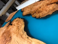 Image 5 of One-of-a-Kind Cherry Burl Epoxy River Table -