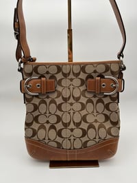 Image 1 of Coach CC Canvas Leather Shoulder Bag
