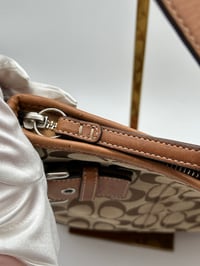 Image 16 of Coach CC Canvas Leather Shoulder Bag