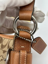 Image 14 of Coach CC Canvas Leather Shoulder Bag