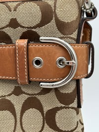 Image 5 of Coach CC Canvas Leather Shoulder Bag