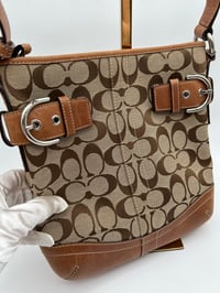 Image 2 of Coach CC Canvas Leather Shoulder Bag