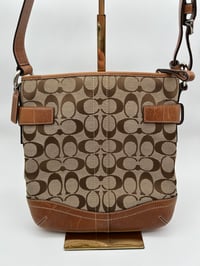 Image 9 of Coach CC Canvas Leather Shoulder Bag