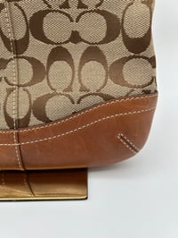 Image 13 of Coach CC Canvas Leather Shoulder Bag