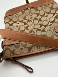 Image 17 of Coach CC Canvas Leather Shoulder Bag