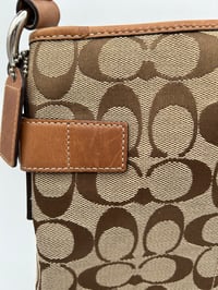 Image 10 of Coach CC Canvas Leather Shoulder Bag