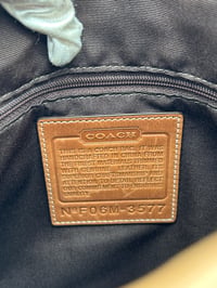 Image 21 of Coach CC Canvas Leather Shoulder Bag