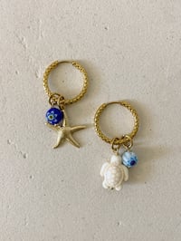 Image 2 of Charms millefiori bleu 