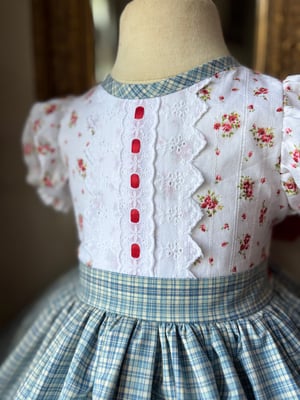 Image of Apple Dress Bright Red Floral