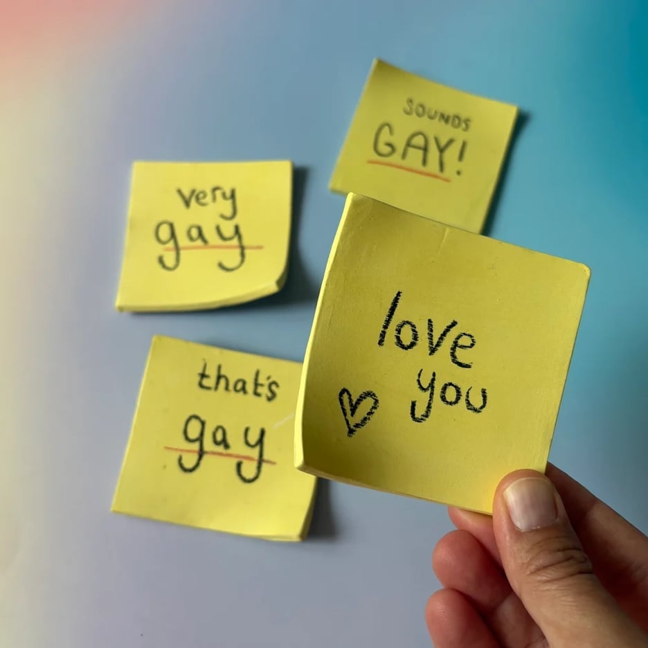 Image of Love you post it 