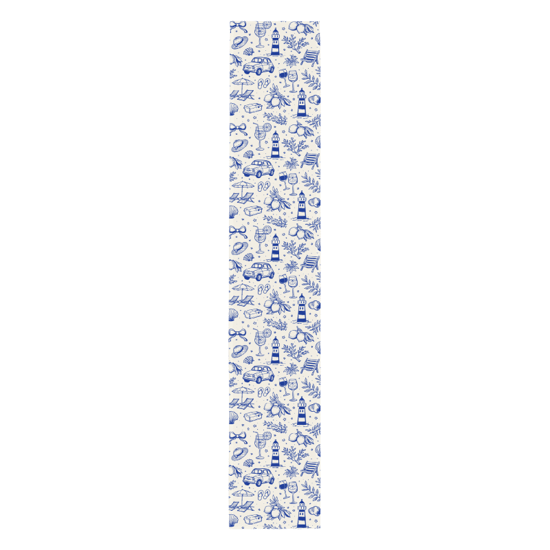 Image of Table Runner | Collection Coastal Summer - Cobalt
