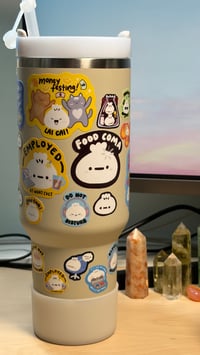 Image 5 of eepy but employed stickers | Corporate sticker series