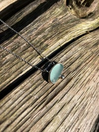 Image 1 of Aqua sea glass necklace